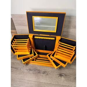 Lori Greiner Clever & Unique Creations Deluxe Jewelry Organizer Case 15.5x12”